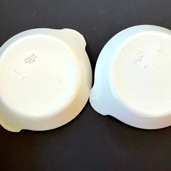 Apilco France white porcelaine gratin baking dishes - Set of 2 - Picture 5 of 6